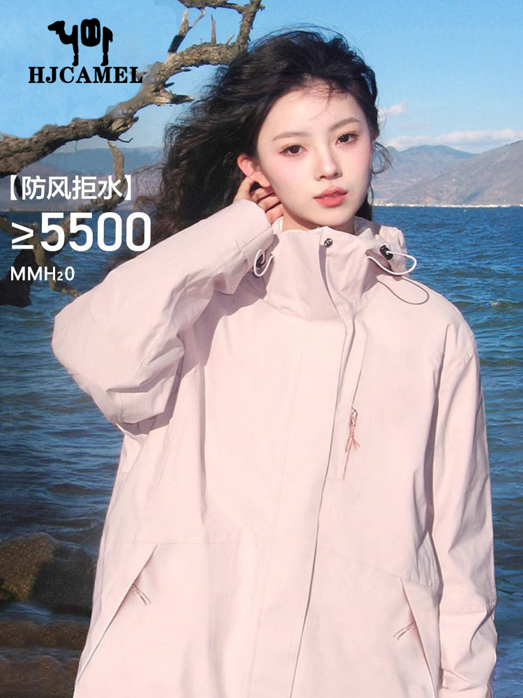 Trendy Small Super Good-Looking Jacket Women's Three-In-One Spring and Autum 2025 New Windproof and Waterproof Jacket