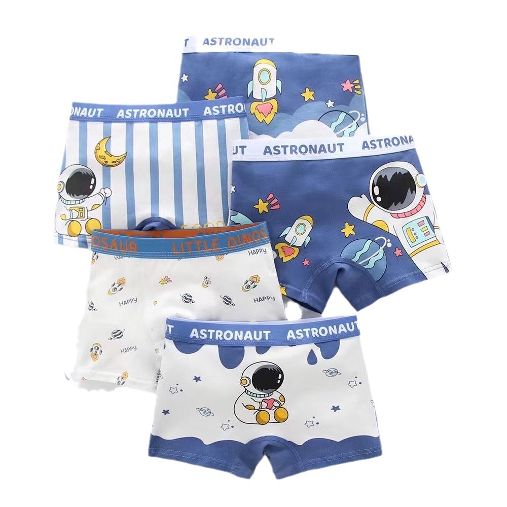 Picture of Children's underwear boys' cotton boxers middle and big children boys' cartoon boxers student cotton shorts head