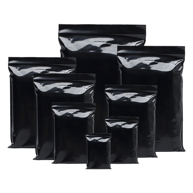 Black Self-Sealing Bag, Light-Proof Privacy Packaging Bag, Opaque Sealing Bag, Waterproof Plastic Bag