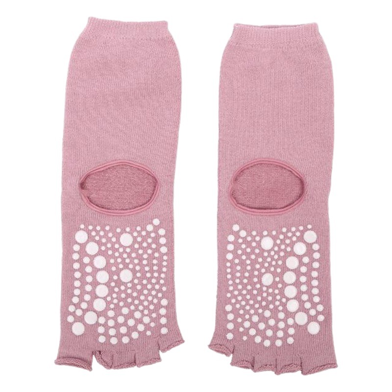 Yoga five-toe socks women's dew and open-toe cotton yoga socks sweat-absorbent breathable yoga socks wholesale