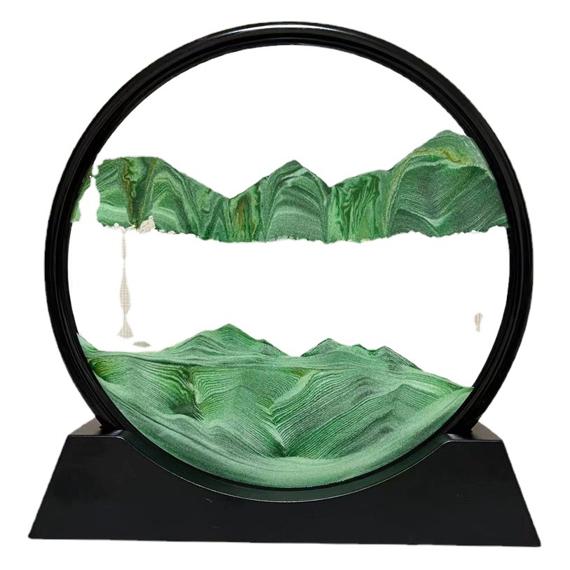 Creative quicksand painting decompression art home living room office quicksand ornaments desktop decorations light luxury hourglass