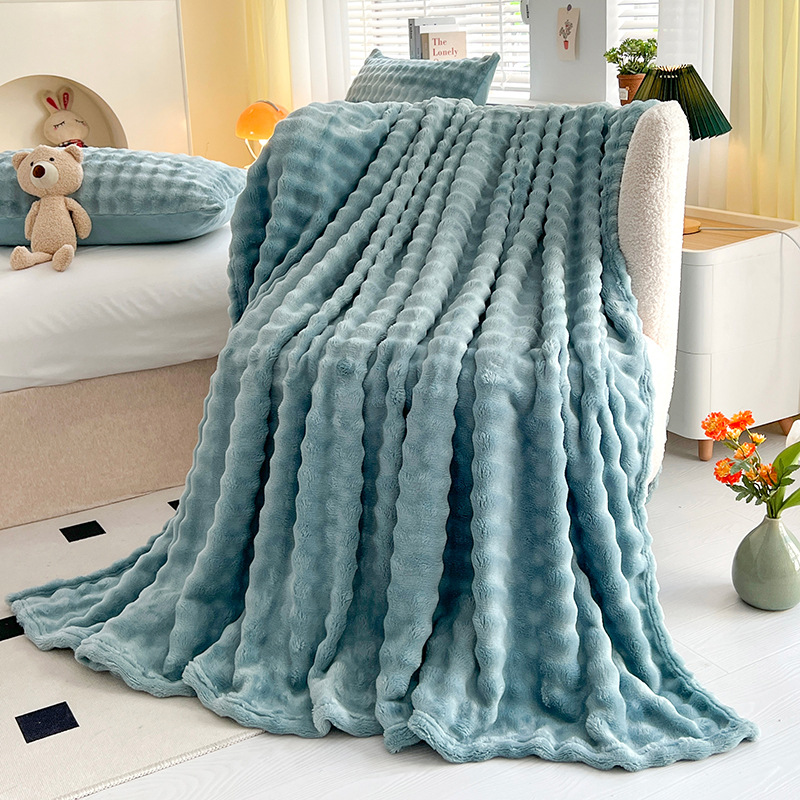 Picture of Ins Style Blanket Class A New Style Curled Bubble Velvet Casual Nap Blanket Thickened Blanket Sofa Cover Blanket Universal for All Seasons