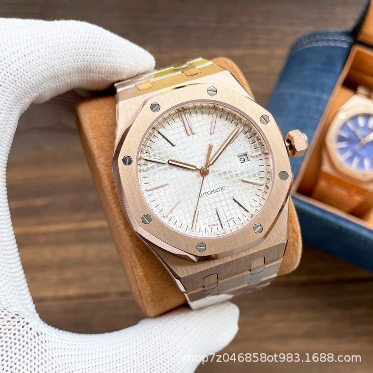 Picture of Cross-Border A-P Royal Oak Men's Fully Automatic Mechanical Watch 15400-15500 Series with Luminous Waterproof Watch