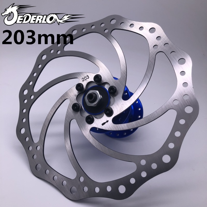 Gedelong mountain bike disc brake disc 203mm bicycle downhill six nails with screws