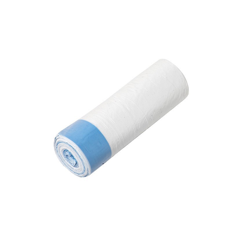 Picture of Garbage Bag Household Drawstring Type Thickeneded White Garbage Bag Closing Point-Break Kitchen Dormitory Large Plastic Bag