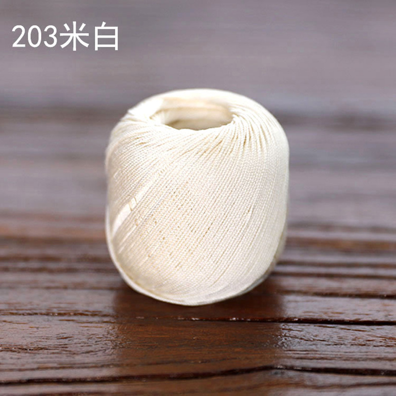 Picture of Snow Feir No. 8 Pearl Lace (10g Pack) Micro Crocheted Wool Silk Light Spring and Summer Cotton Crochet