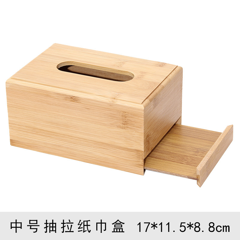Picture of Creative Advertising Paper Box with Printed Logo Hotel Restaurant Napkin Box Simple Desktop Storage Box Bamboo Tissue Box