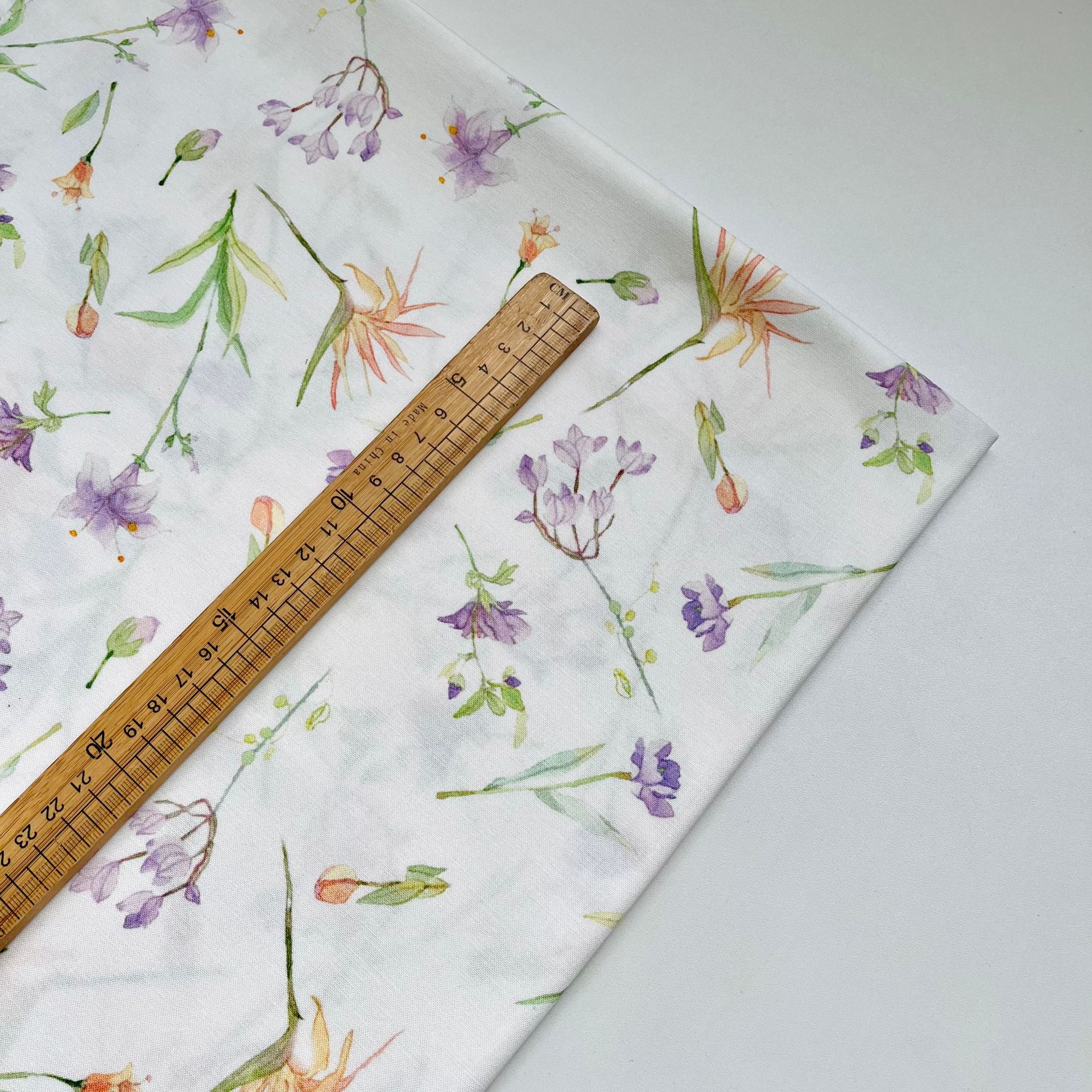 Picture of Small Floral Cotton Twenty Cotton and Linen Fabric Digital Printing Children's Clothing Shirt Hanfu New Chinese Clothing Noodles