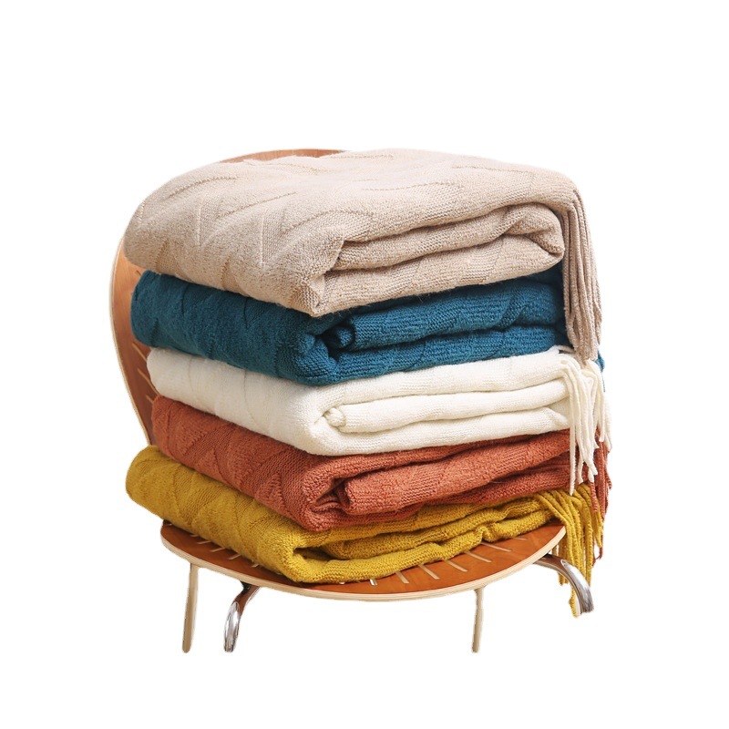 B&B Hotel Accessible Luxury Tassel Bedside Towel European Style Sofa Blanket Hotel Bed Flag Bed Cover Apartment Home Decoration Towel