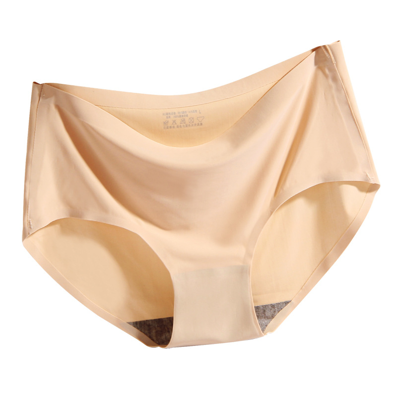 Picture of Women's Ice Silk Underwear Seamless Underwear One-Piece Underwear Breathable Mid-Waist Sexy Women's Underwear Briefs 810