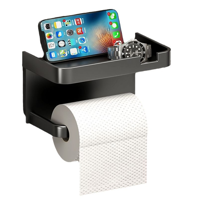 Picture of Cross-border toilet paper box punch-free tissue storage rack household roll paper box tissue box wall-mounted