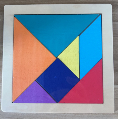 Picture of Kindergarten Varied Tangram Teaching Aids Assembled Geometric Shape Benefitable Intelligence Toys 6-12 Years Old Children's Small Gift Award