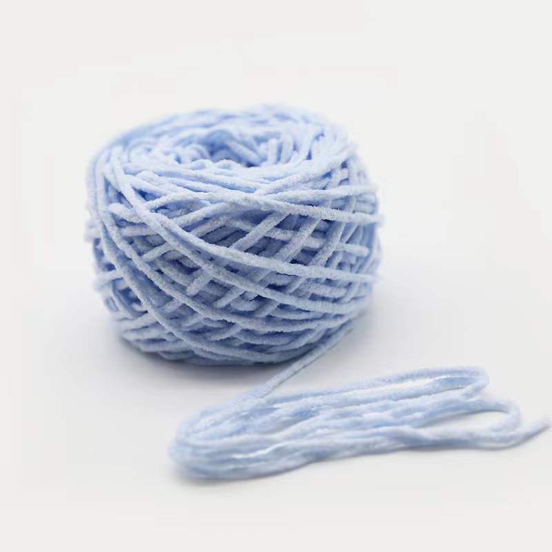Wholesale Yarn 6 Skeins Chenille Thick Yarn for Handmade DIY Crochet Velvet Thick Shoe Yarn Scarf Yarn Hand Knitting Crochet