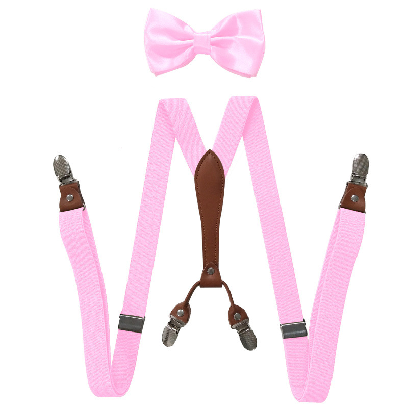 Picture of Cross-Border Supply 2.5cm Adult 4-Clip Elastic Suspenders Unisex Elastic Suspenders Set