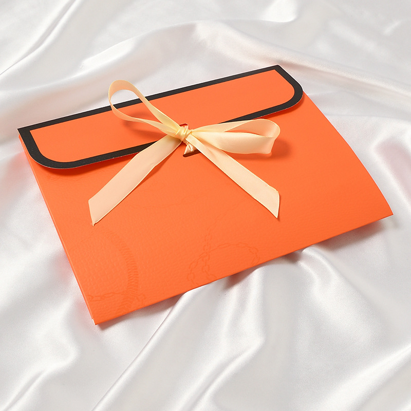 Picture of Scarf Scarf Gift Box Envelope Shape Bow Boutique Gift Box Gift Box Packaging Tie Paper Box