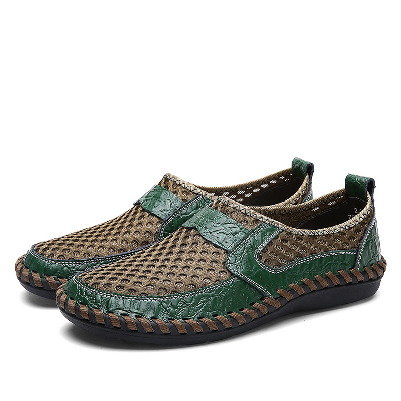 Escape Leopard 2024 Summer Low-top Outdoor Tracing Shoes 50 plus size Quick-drying Casual Shoes Breathable Lightweight Non-slip Men's Shoes