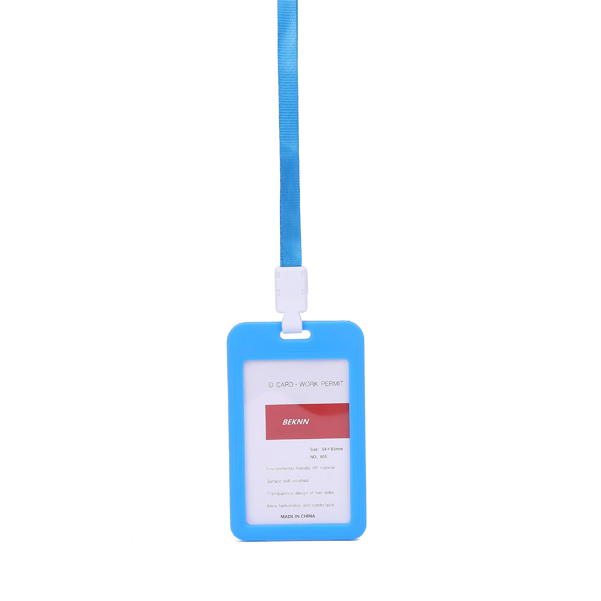 Picture of Card Holder Work Badge Double-Sided Badge Lanyard Exhibition Badge Work Badge Bus Access Control Factory Badge Employee Tag