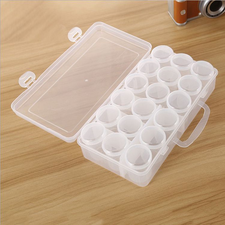 9 barrels of components storage box parts portable plastic box convenient lightweight with lid sealed gift storage sub-pack