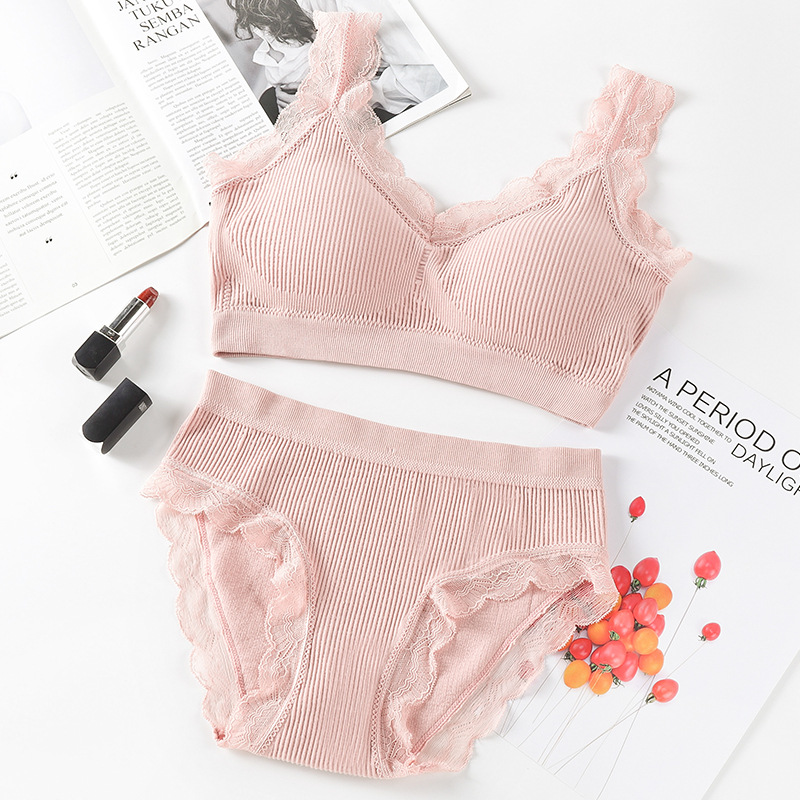 Picture of [35.00 kg-70.00 kg] Seamless Seamless Underwear Lace Thread No Steel Ring Wrap Chest Breathable Beauty Back Strapless Suit for Women
