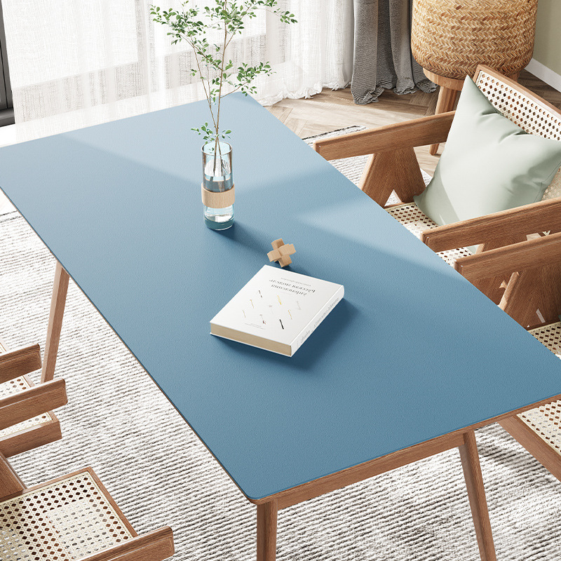Picture of Spot solid color leather table mat table mat pvc leather waterproof oil-proof coffee table mat tablecloth wholesale