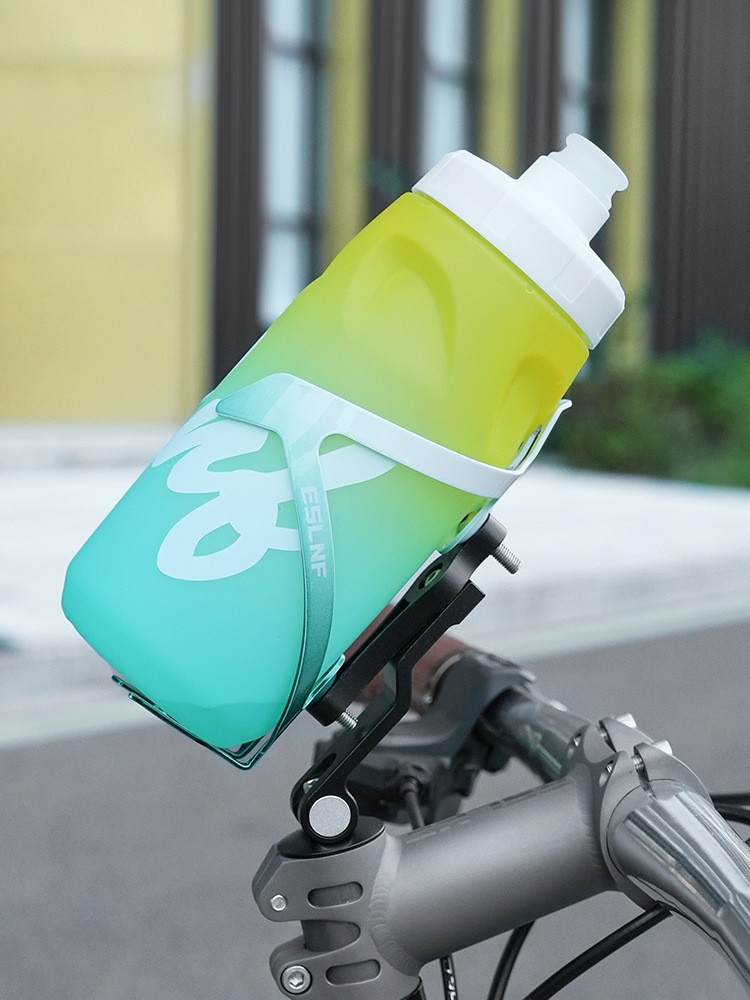 Bicycle handle vertical kettle converter mountain road bike water cup kettle rack adapter aluminum alloy riding equipment