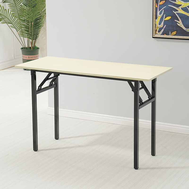 Picture of Factory straight hair simple folding table Office conference table long learning desk computer training table modern minimalist