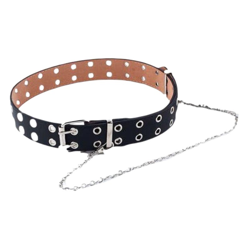 Picture of Self-produced and sold punk style belt Korean style jeans fashion hanging chain decorative pants with corns belt in stock wholesale