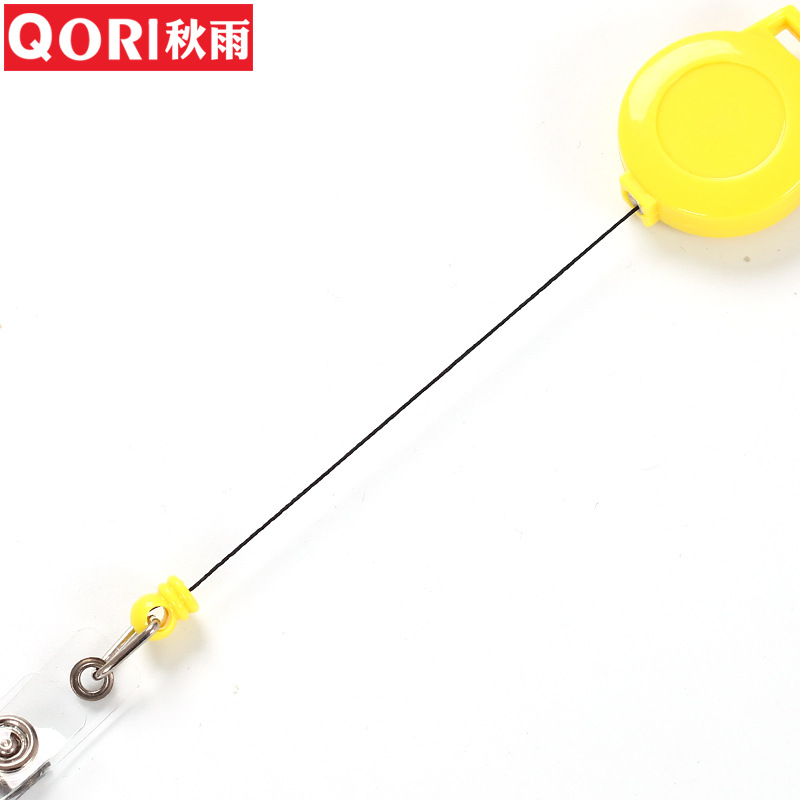 Picture of Autumn Rain 15mm Ribbon Square Ear Plastic Easy Pull Buckle Certificate Lanyard Easy Pull Breast Card Telescopic Buckle Telescopic Buckle