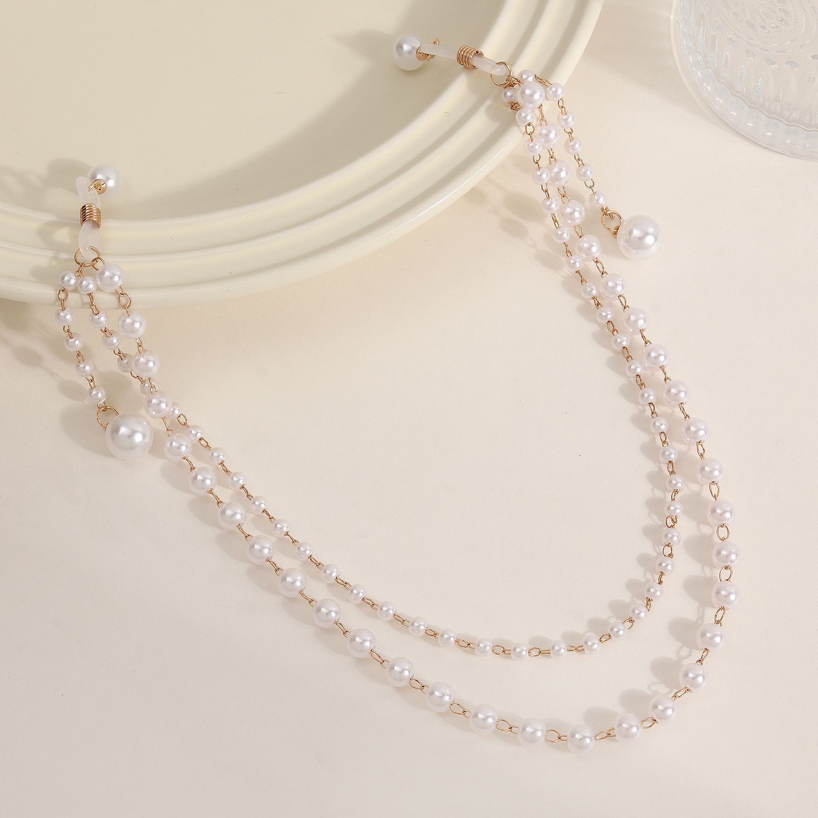 Picture of European and American Personality Exaggerated Nipple Chain Body Chain Accessories Women's Cross-border Nightclub Sexy Milk Chain Imitation Pearl Tassel Chest Chain