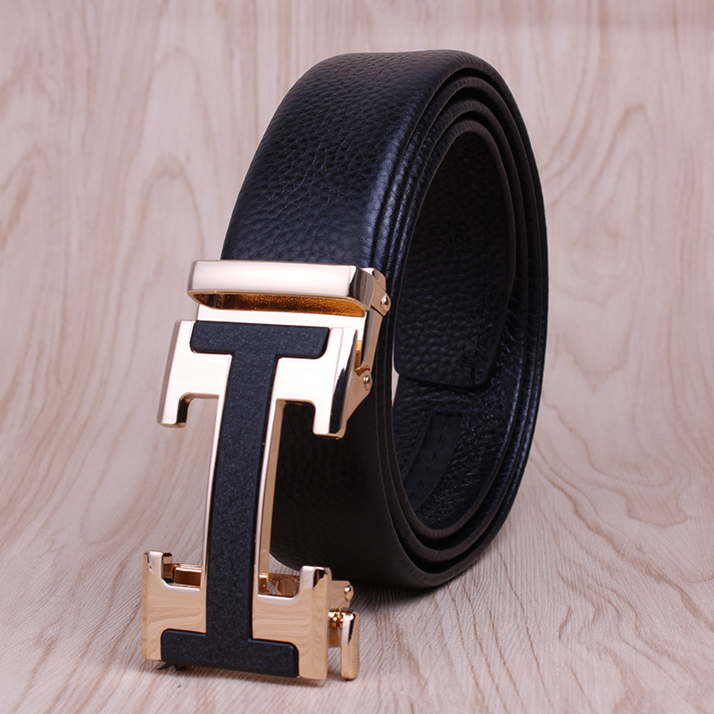 Picture of Men's Belt Leather High-end Automatic Buckle Casual Men's Cowhide Belt Men's Trousers Belt Men's Wholesale