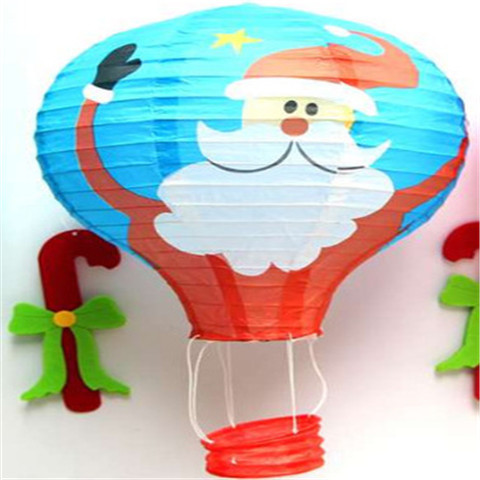 Picture of Hot Air Balloon Paper Lantern Decoration Shopping Mall Store Celebration Kindergarten Corridor Hanging Decoration Birthday Party Celebration Venue Layout