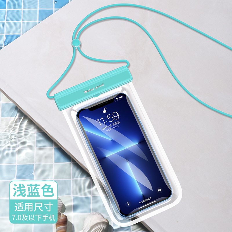 Picture of Mobile Phone Waterproof Bag Tpu Touch Screen Waterproof Phone Pouch Flip Full Transparent Protective Case Wholesale Outdoor