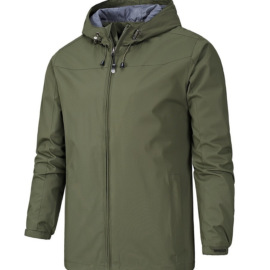 Picture of Outdoor windproof waterproof four-season mountaineering suit men's thin spring and autumn single-layer jacket women's one-piece hair