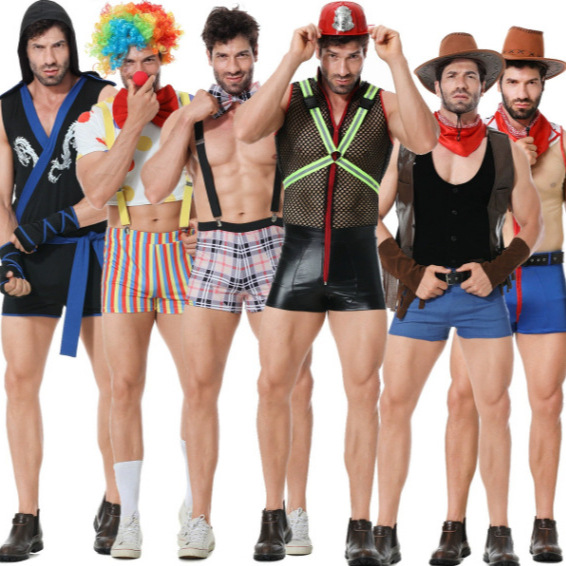 Men's Special Intimates Sexy Suit Role-Playing Uniform Cos Funny Show Sexy Clown Play Costume