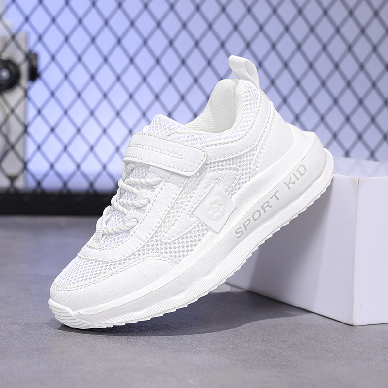 Children's Net Shoes Men's Summer Thin sneaker Men's Middle and Big Children's Single Net Shoes Breathable Soft-soled Casual Shoes for Primary School Students