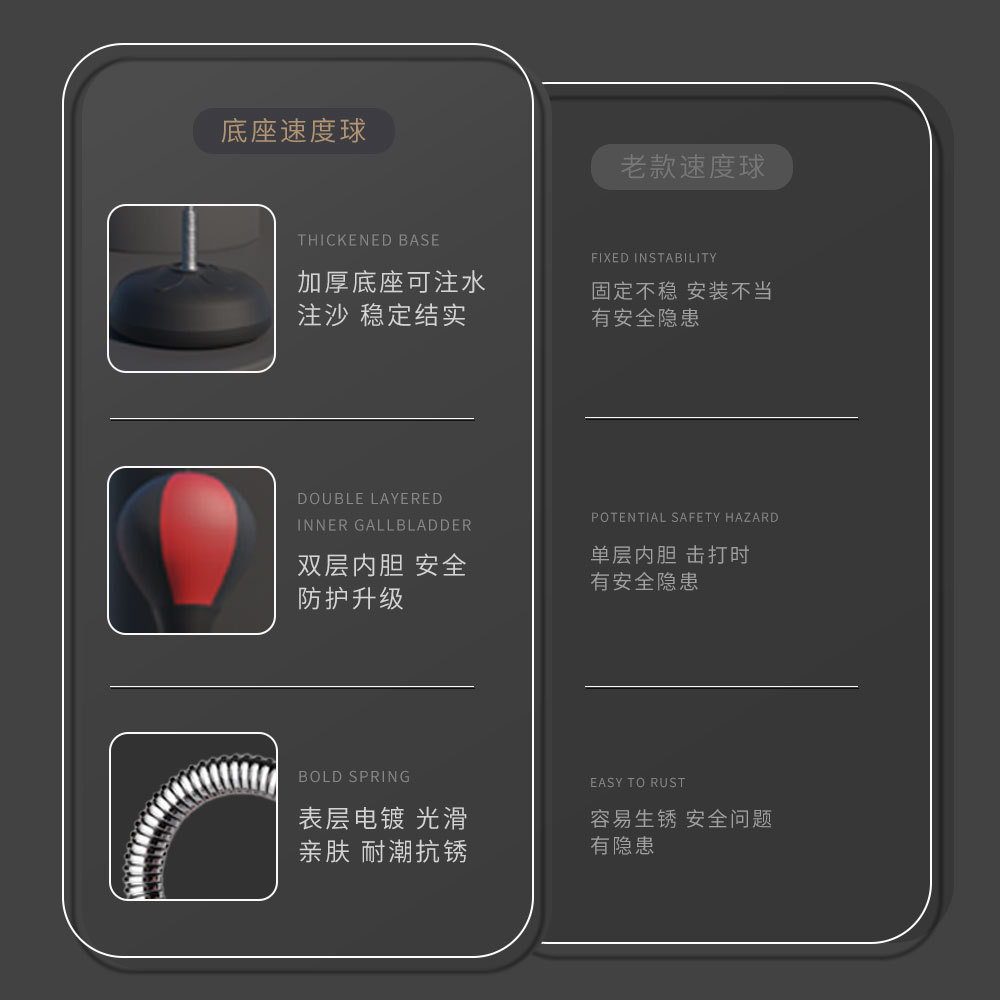 Picture of Adult Vertical Vent Ball Boxing Speed Ball Reaction Ball Family Fitness Equipment Sandbag Children's Fitness Boxing Ball
