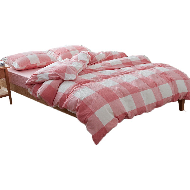 Class a Pure Cotton Duvet Cover, Pure Cotton Single Piece, Yarn-Dyed Washed Cotton, Single and Double Bedding, Factory Direct Wholesale