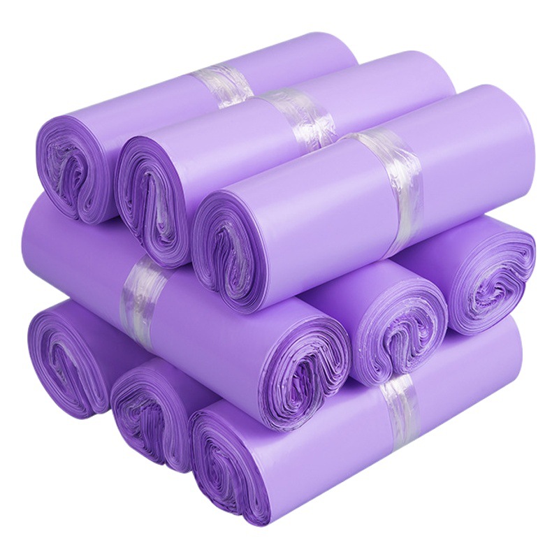 Purple Packing Bag Thickened Logistics Packaging Bag Waterproof Destruction Glue Plastic Self-adhesive Bag Special Price Color Express Bag