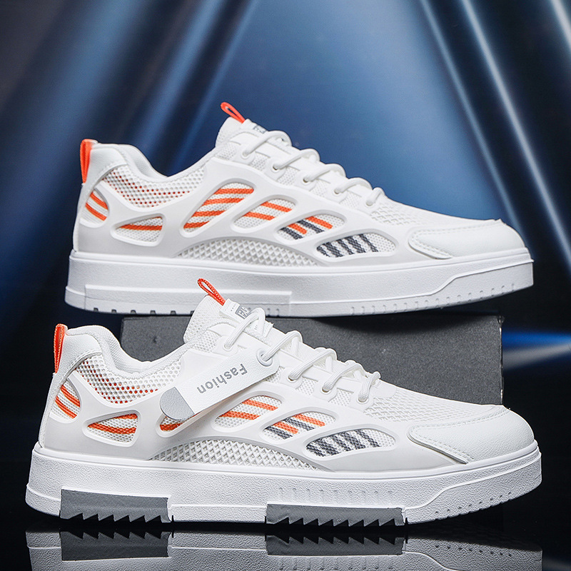 Picture of Men's Shoes 2025 Summer New Breathable Thin Mesh Shoes Korean Fashionable Casual Sneakers Sports Fashion White Shoes