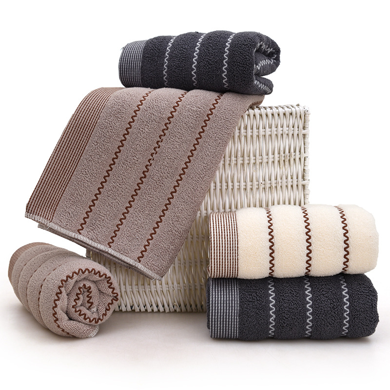 Picture of Gaoyang factory cotton European flower towel soft absorbent large face towel supermarket gift wholesale face towel household towel