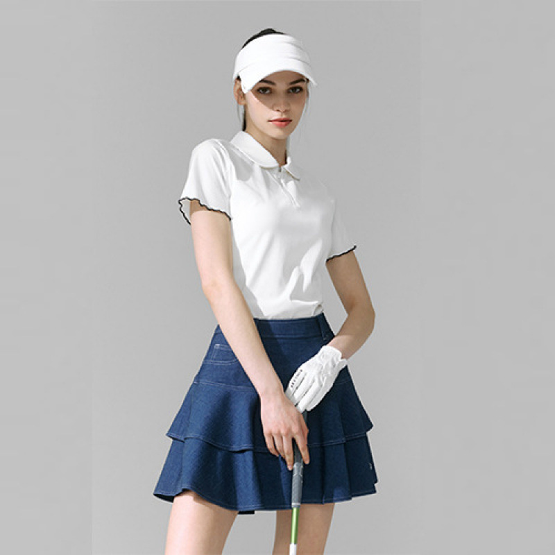 Picture of Denui Spring and Summer New Yoga Wear Polo Women's Sports Tops Short-Sleeved Professional Golf Tennis Wear Sports Tops