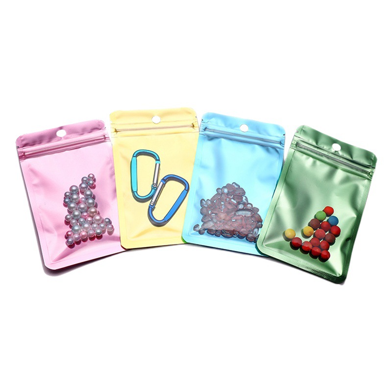 Small size self-sealing bag transparent seed jewelry storage plastic packaging bag parts sealing sub-packaging sealed sample bag
