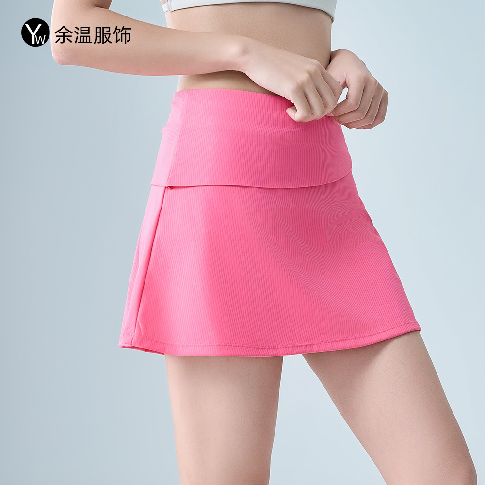 Cross-border Summer Anti-light Sports Shorts Women's Loose Breathable Fitness Pants Sports Running Tennis Yoga Skirt