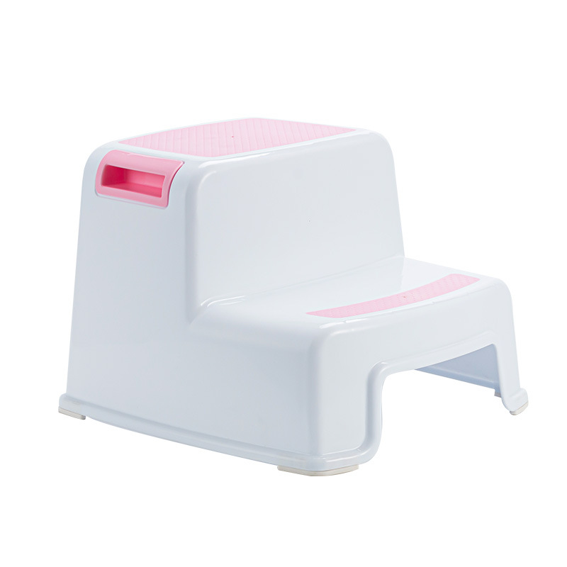Picture of Double-layer Thickened Children's Foot Stool Baby's Wash Anti-slip Plastic Foot Stool Elevated Step Stool