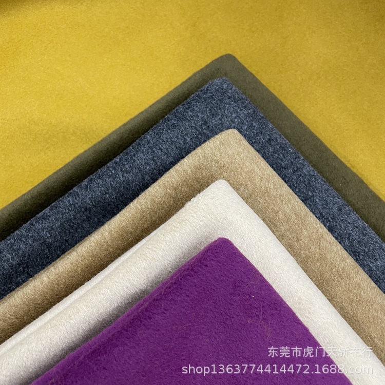 Autumn and Winter Woolen Coat Fabric Korean and Japanese Double-sided 950g Double-sided Yang Floral Yarn Short Shun Woolen Fabric