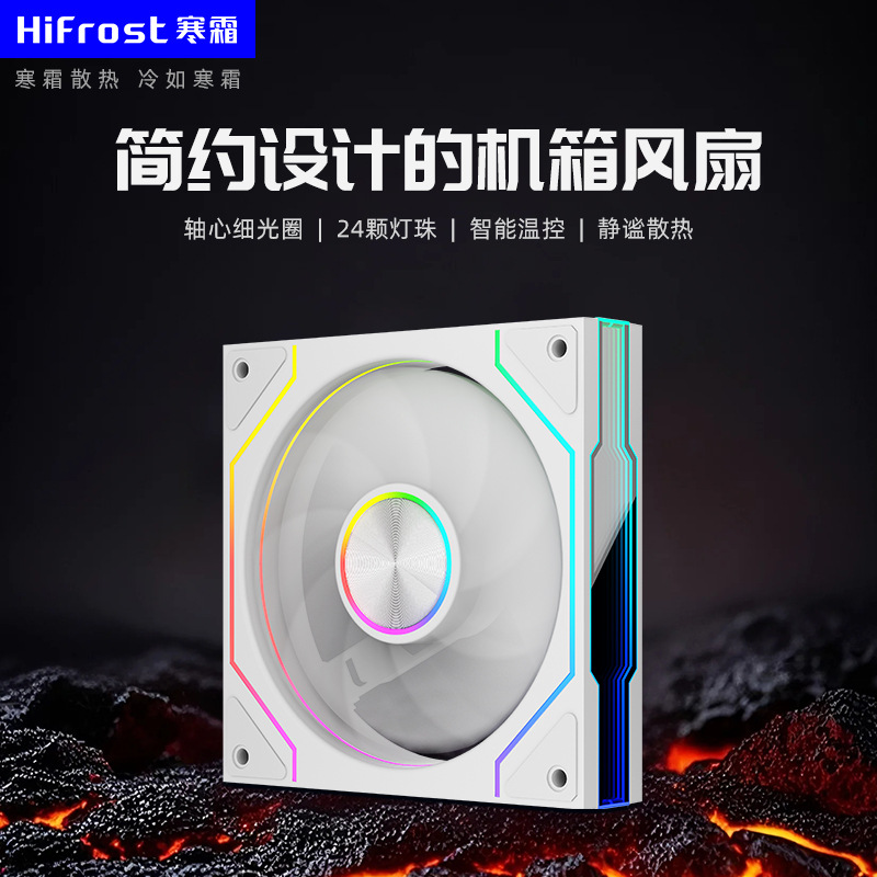 Picture of Computer Prism 9Th Generation Pro Cooling Fan Desktop Temperature Control Cd Pattern Divine Light Synchronization Silent Argb Chassis Fan
