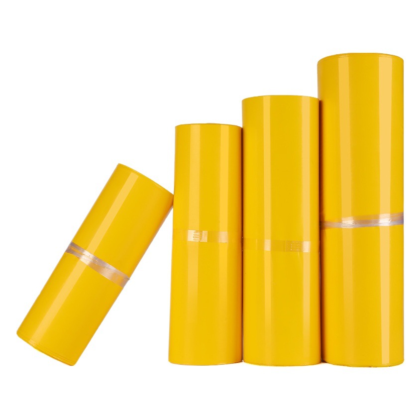 Deep yellow new material express bag logistics packaging bag thickened clothing packaging bag manufacturers printing wholesale