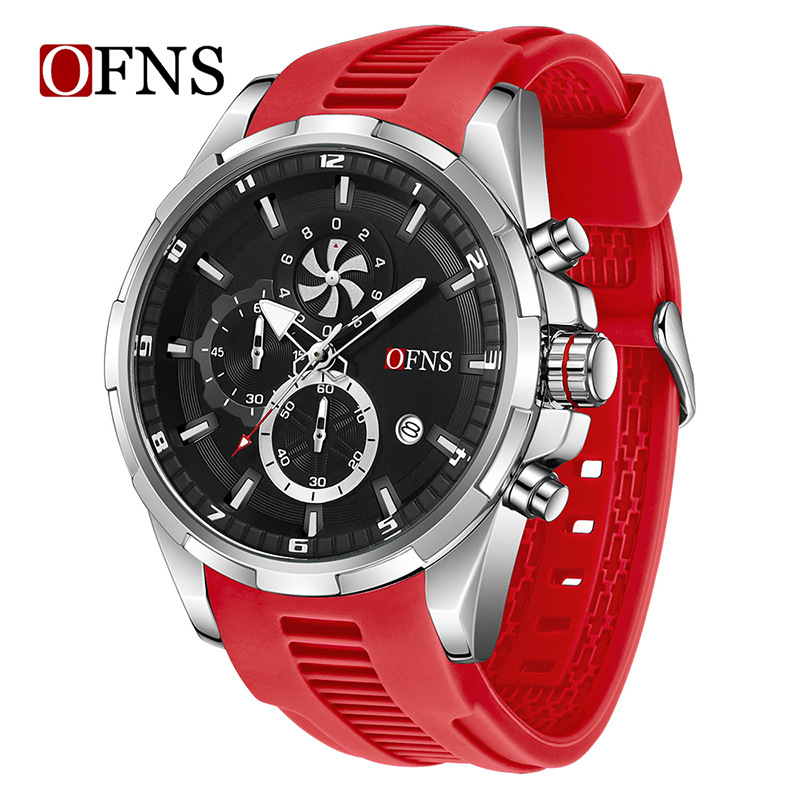 Picture of O'Fani's Men's Quartz Watch Small Three-Pin Chronograph Quartz Men's Watch Calendar Multifunctional Waterproof Wrist Watch