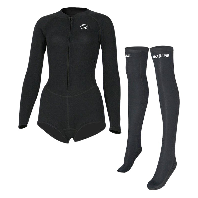 Slinx One-Piece Bikini Quick-Drying Surf Suit Women's Swimsuit 2mm Long Diving Socks Wetsuit Sports Suit
