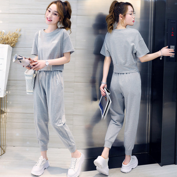 Picture of Fashion suit Women's Spring/Summer 2022 New Elegant Casual Sportswear Short T-Shirt Stylish Age-reducing Two-piece Set